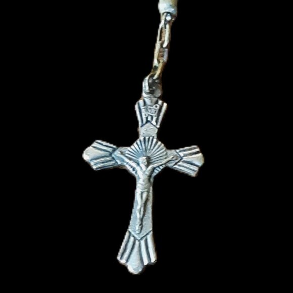 Two Vintage 1940s/1950s Italian Rosaries (a pair) - Picture 5 of 9